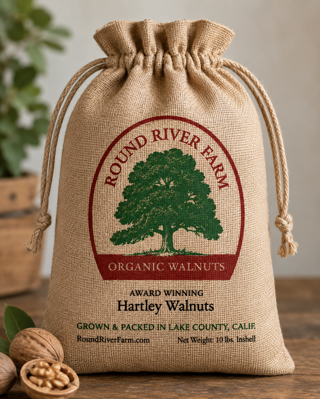 In-Shell Hartley Walnuts in Collectible Burlap Bag | PRE-ORDER
